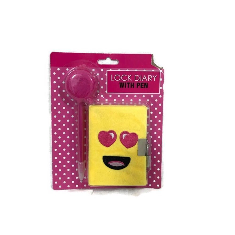 Brand new Emoji Lock Diary with Pen
